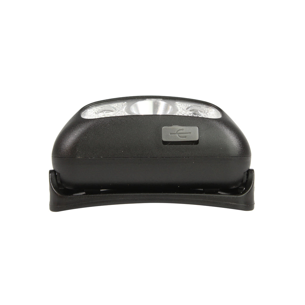 Detail handsensor LED hoofdlamp met wave-to-wake functie