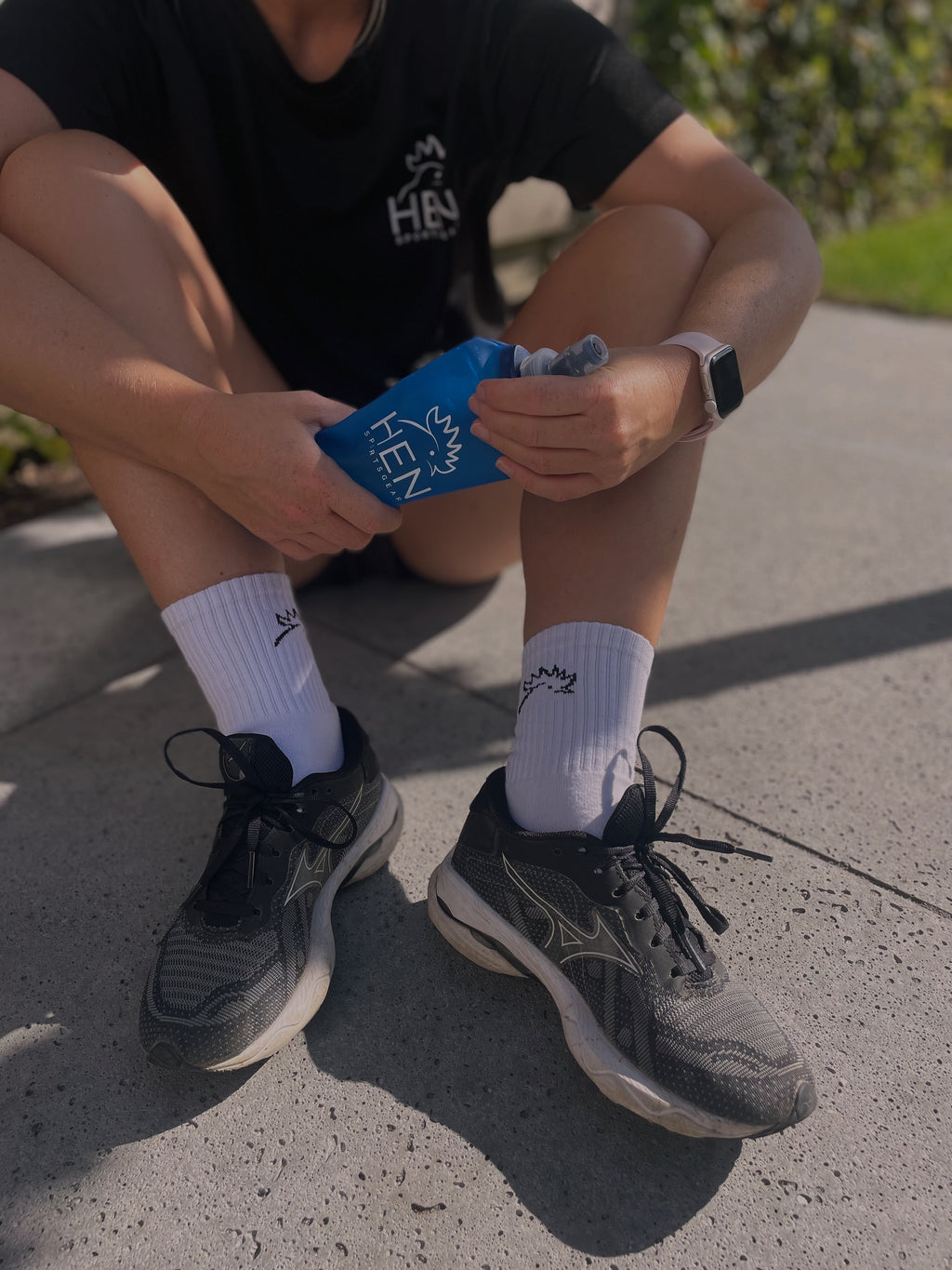 Sportsokken zwart 3 paar everyday sokken voor hardlopen en trailrunning