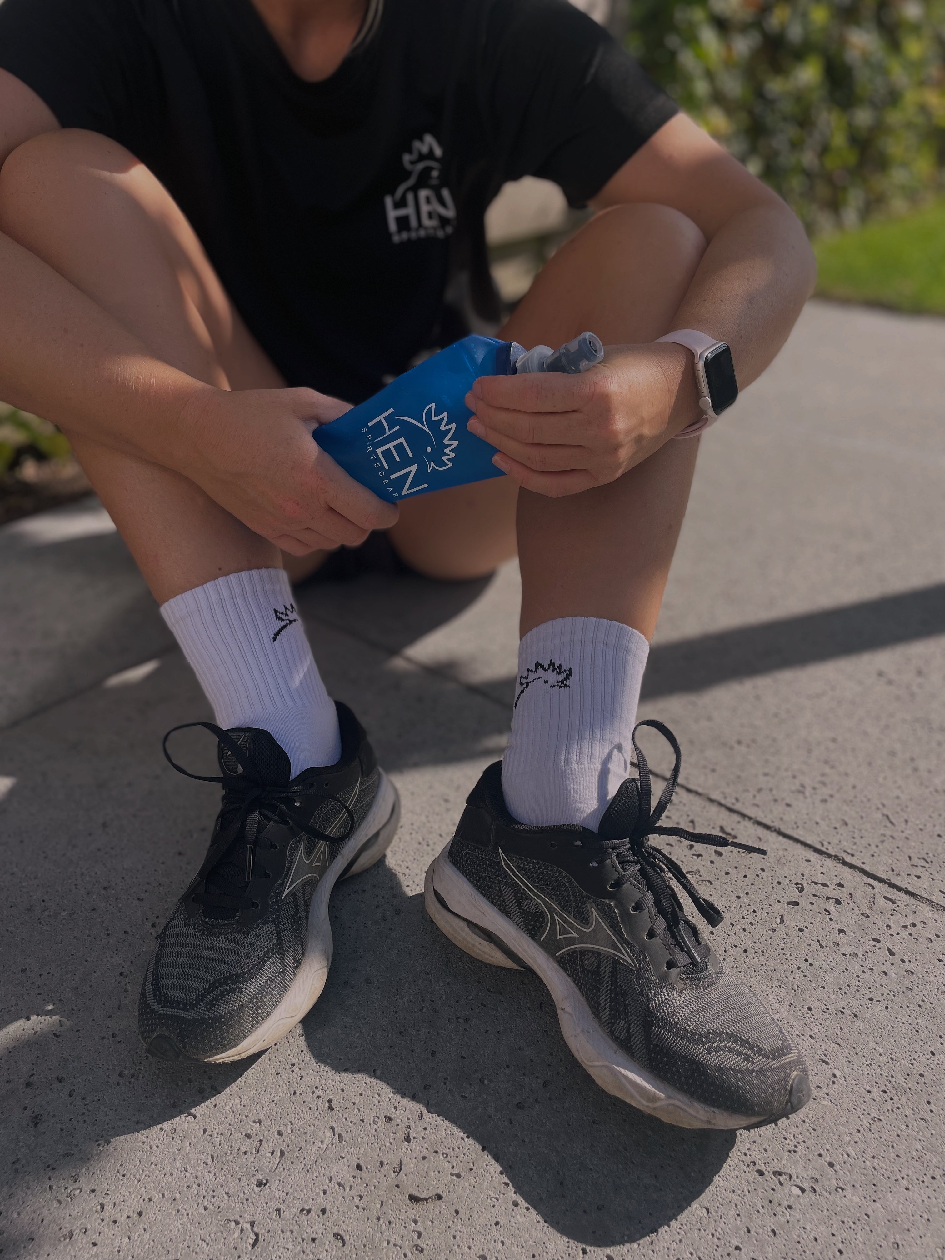 Sportsokken zwart 3 paar everyday sokken voor hardlopen en trailrunning