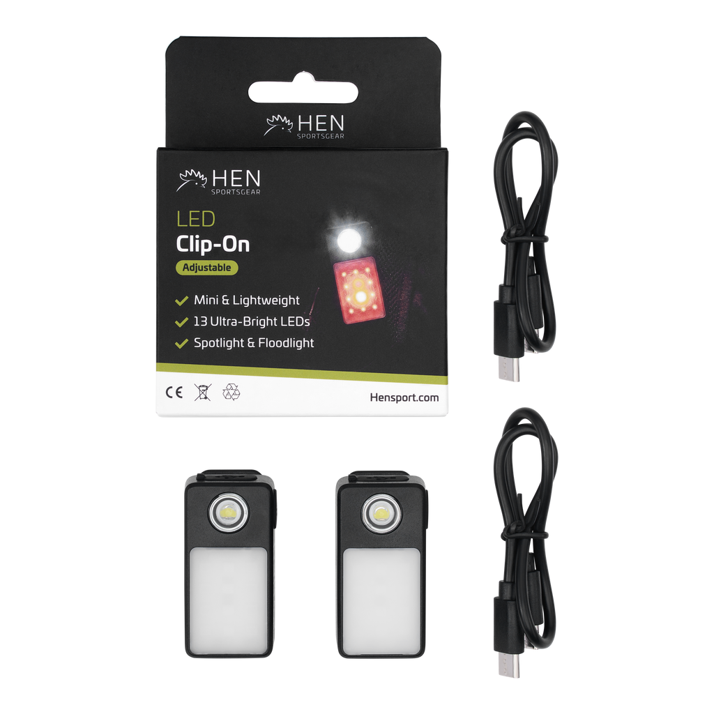 LED Clip-On Lampjes 2-Pack – Hardloopverlichting