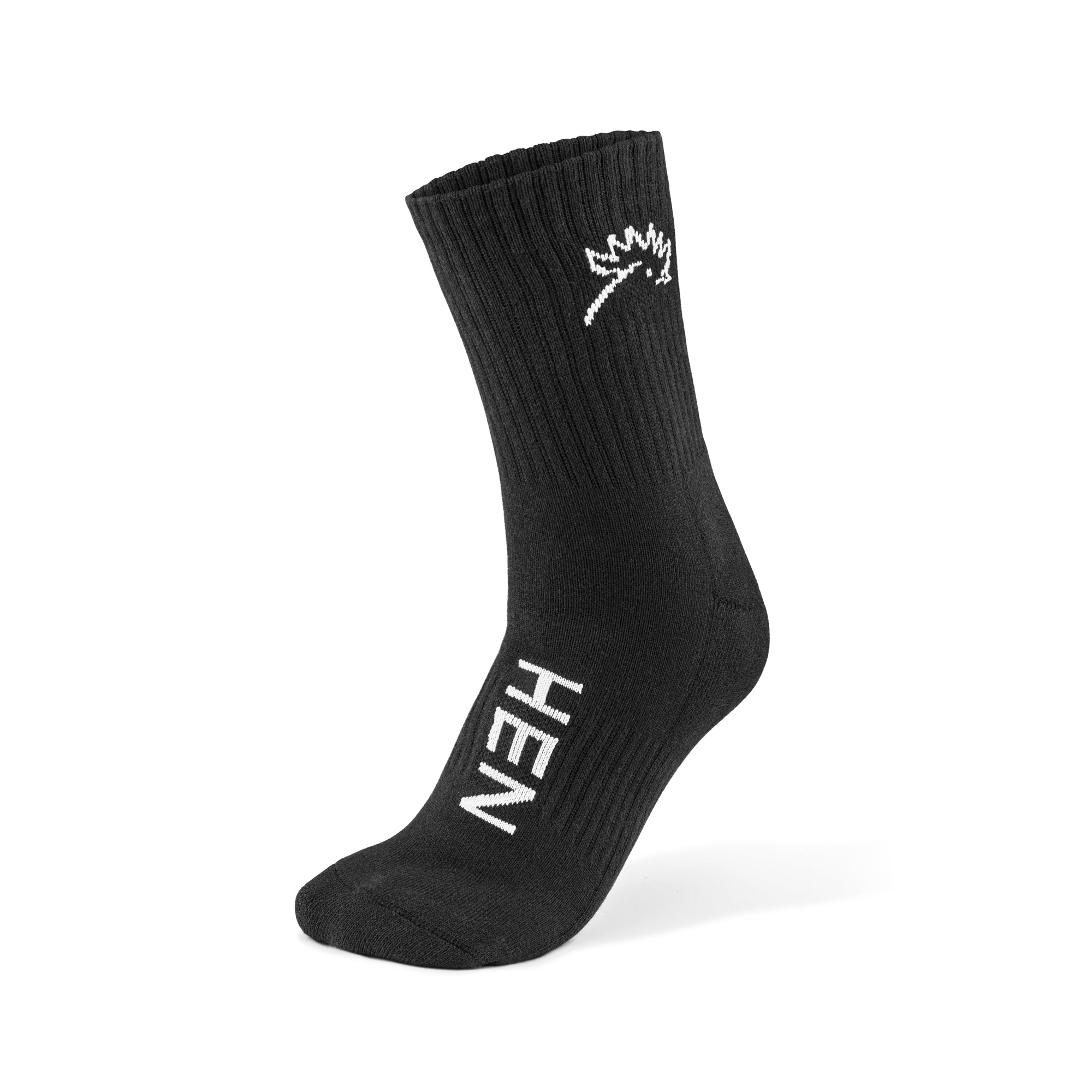 Everyday sportsokken zwart set van 3 paar voor hardlopen en fitness