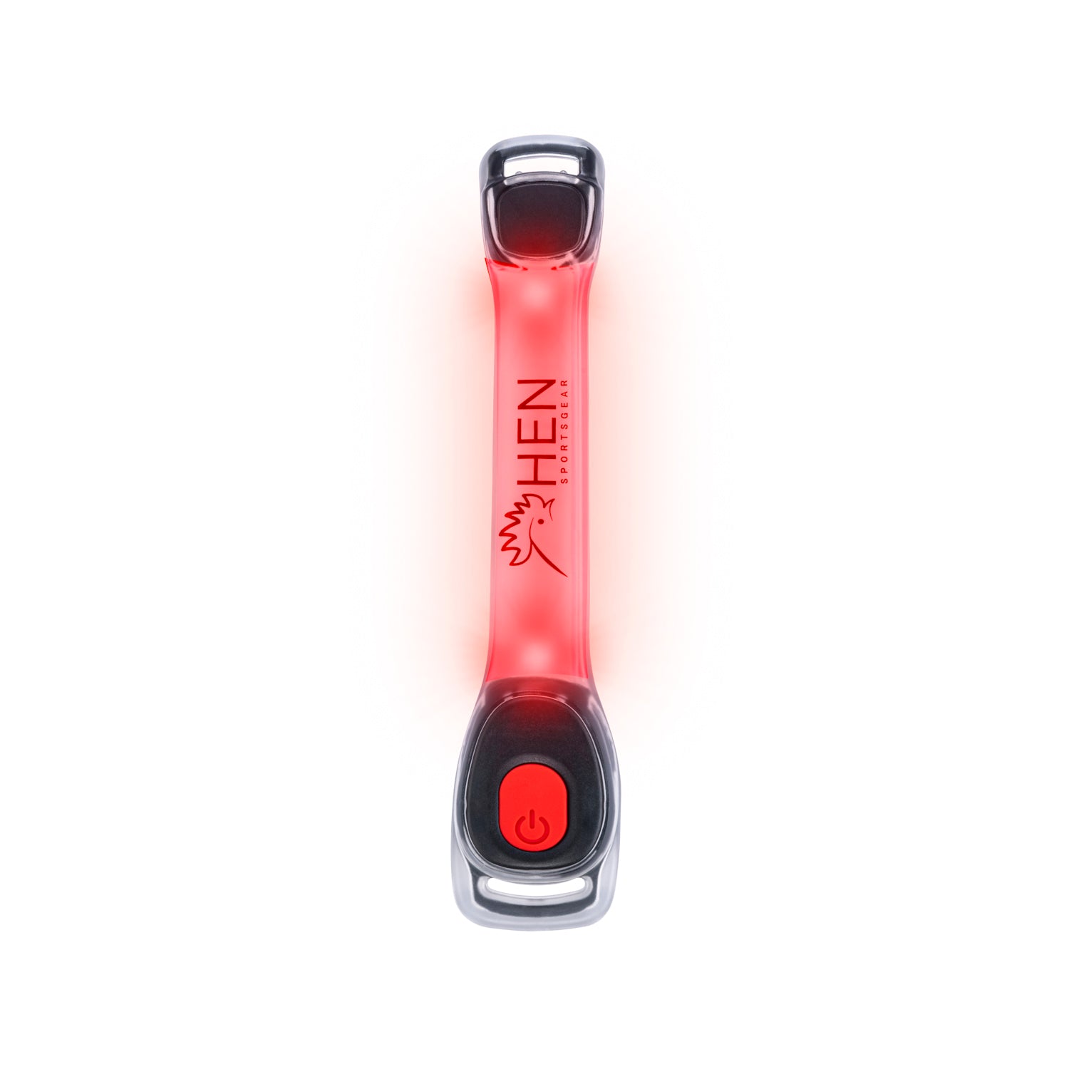 LED veiligheidsarmband 2 stuks rood en wit oplaadbaar voor hardlopers en fietsers