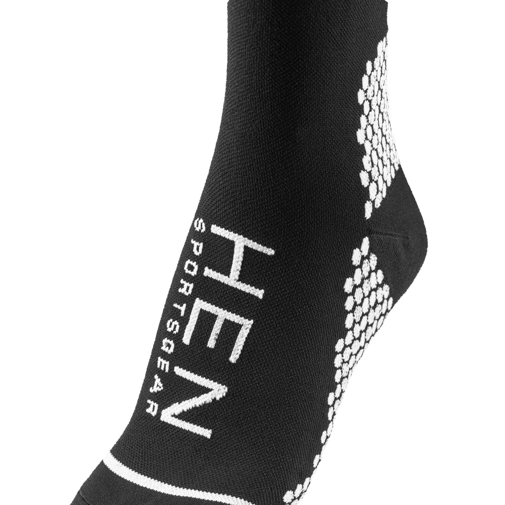 Hardloopsokken met compressie zwart 2 paar voor betere doorbloeding tijdens sporten