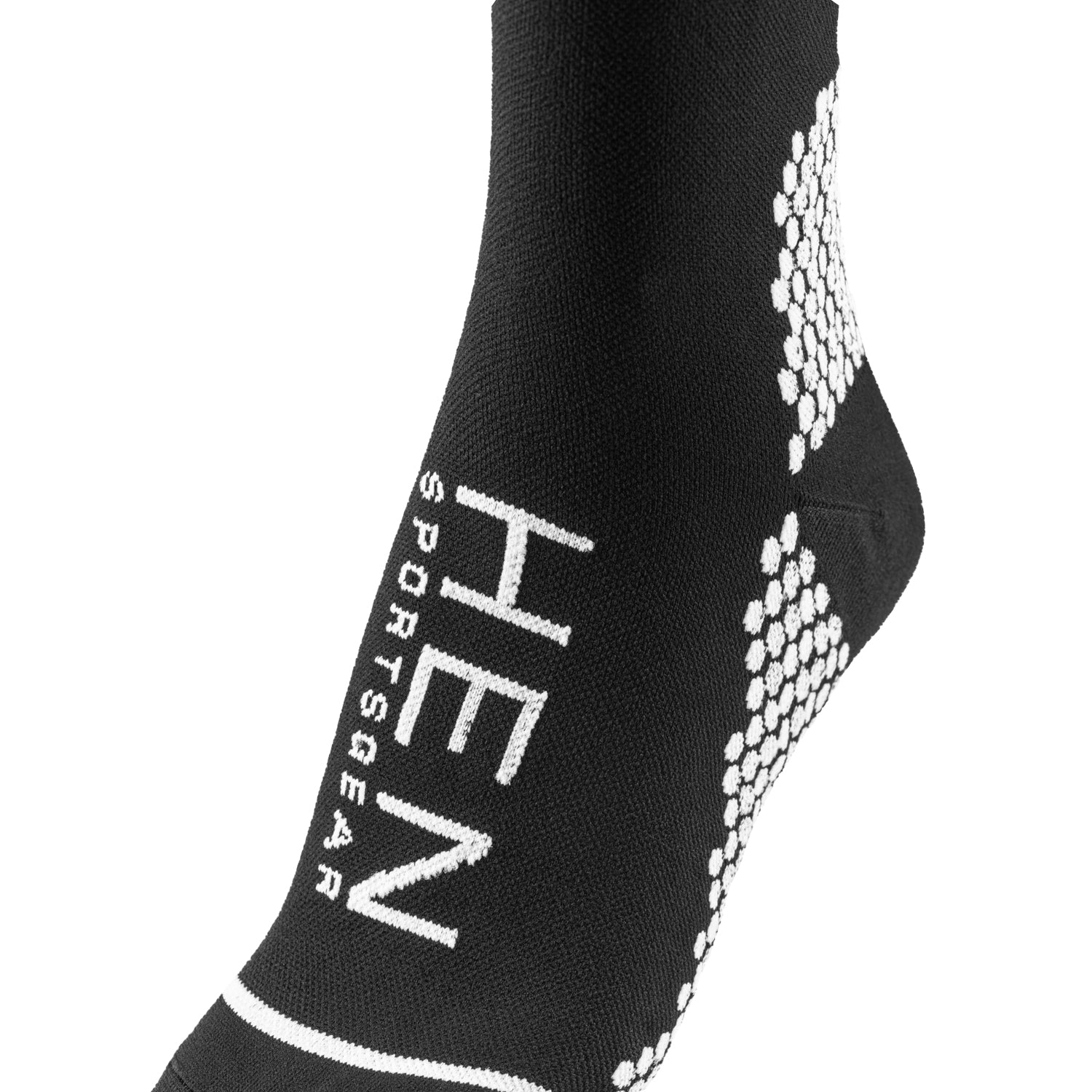 Hardloopsokken met compressie zwart 2 paar voor betere doorbloeding tijdens sporten