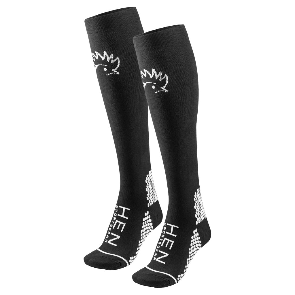 Zwarte compressiesokken 2 paar hardloopsokken voor optimale prestaties en herstel