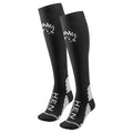 Zwarte compressiesokken 2 paar hardloopsokken voor optimale prestaties en herstel