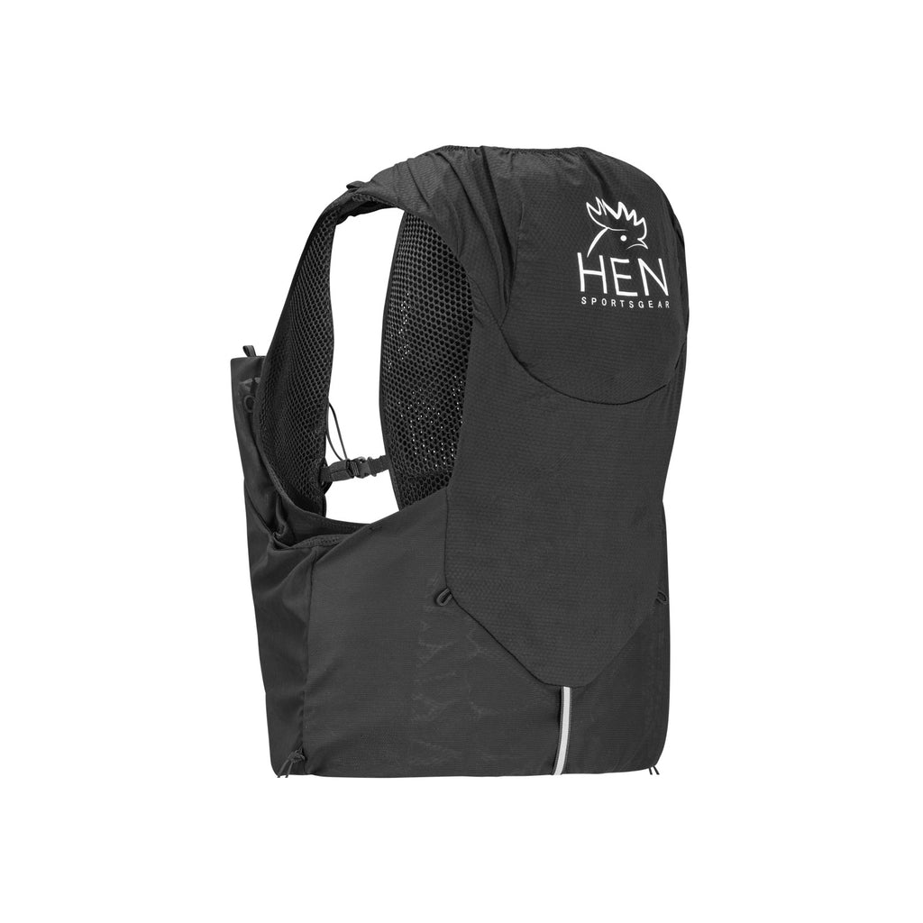 Trailrugzak marathonvest met geïntegreerde waterfleshouders en meerdere opbergvakken voor hardlopen