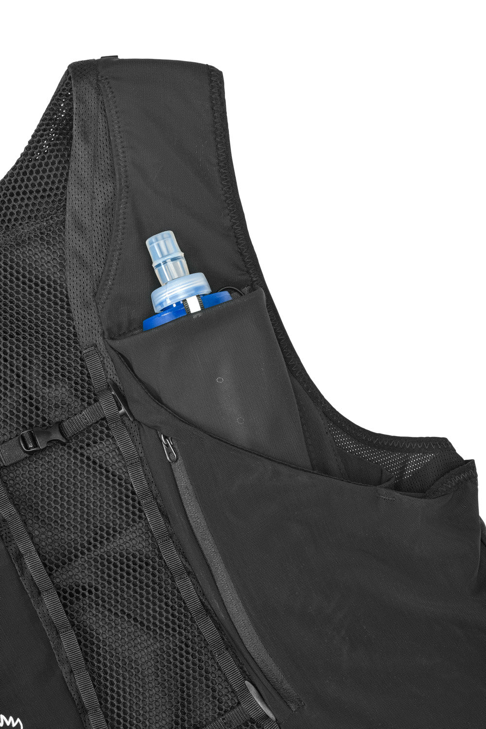 Marathonvest trailrugzak met soft flask waterflessen voor optimale hydratatie tijdens het hardlopen
