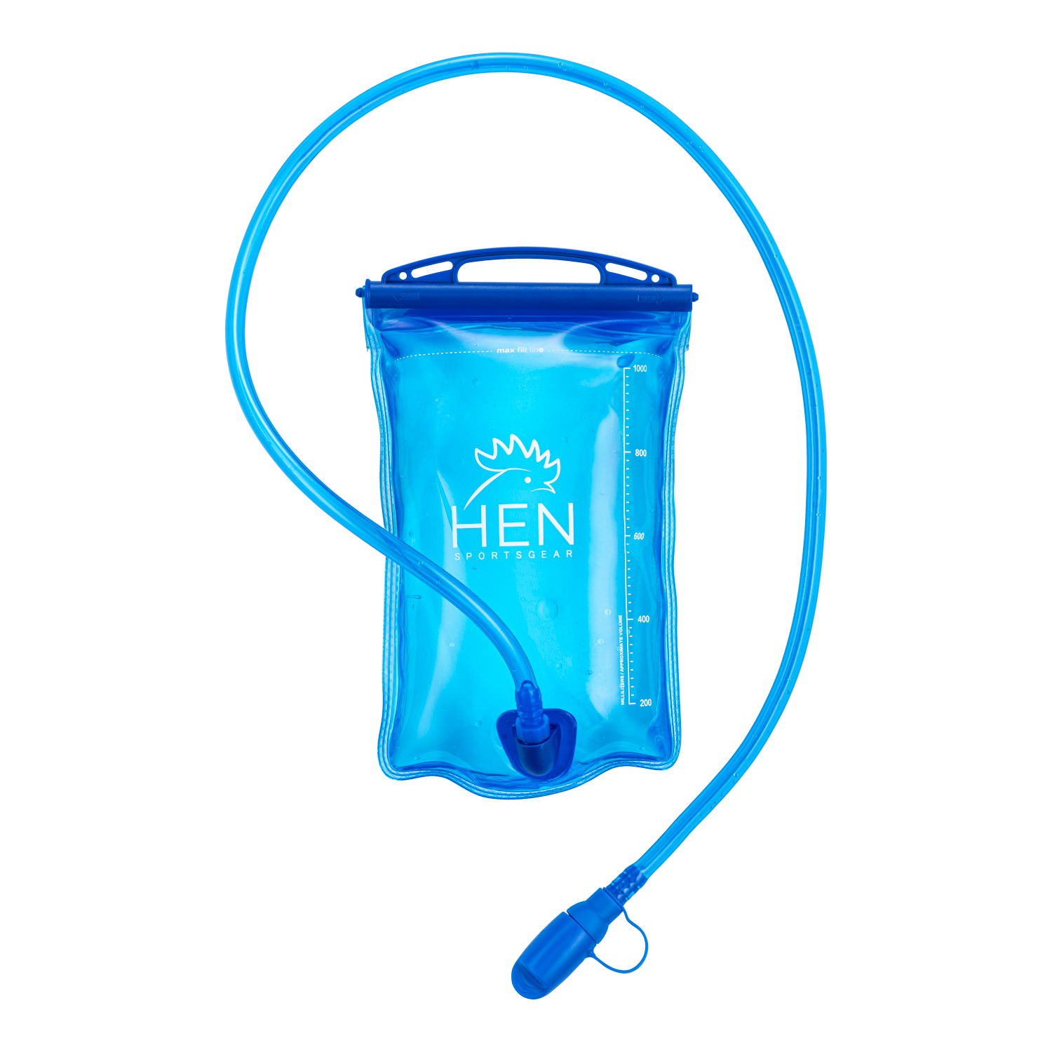 Waterzak 1 liter met slang en drinksysteem voor trailrunning en hardlopen