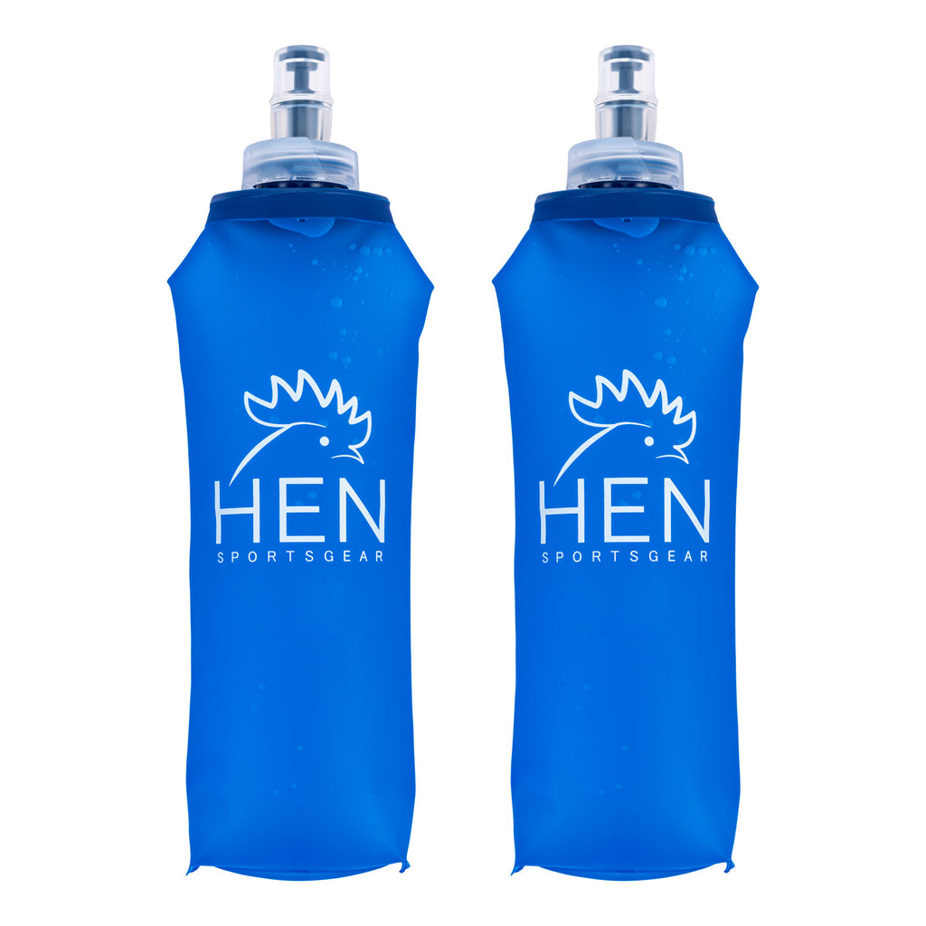 Soft flask waterflessen 500 ml set van 2 stuks voor hardlopen en trailrunning