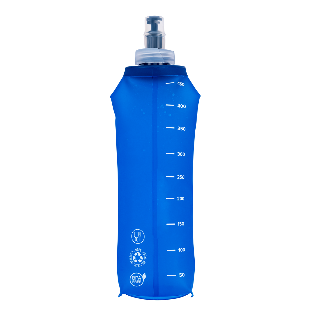 Flexibele soft flask waterflessen 500 ml geschikt voor trailrugzak en hardloopvest
