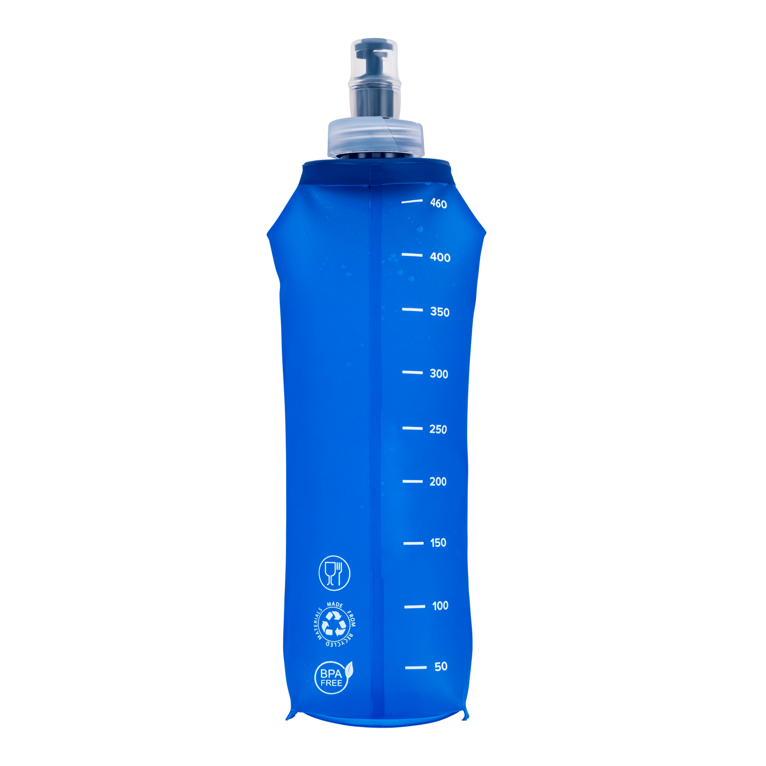 Flexibele soft flask waterflessen 500 ml geschikt voor trailrugzak en hardloopvest