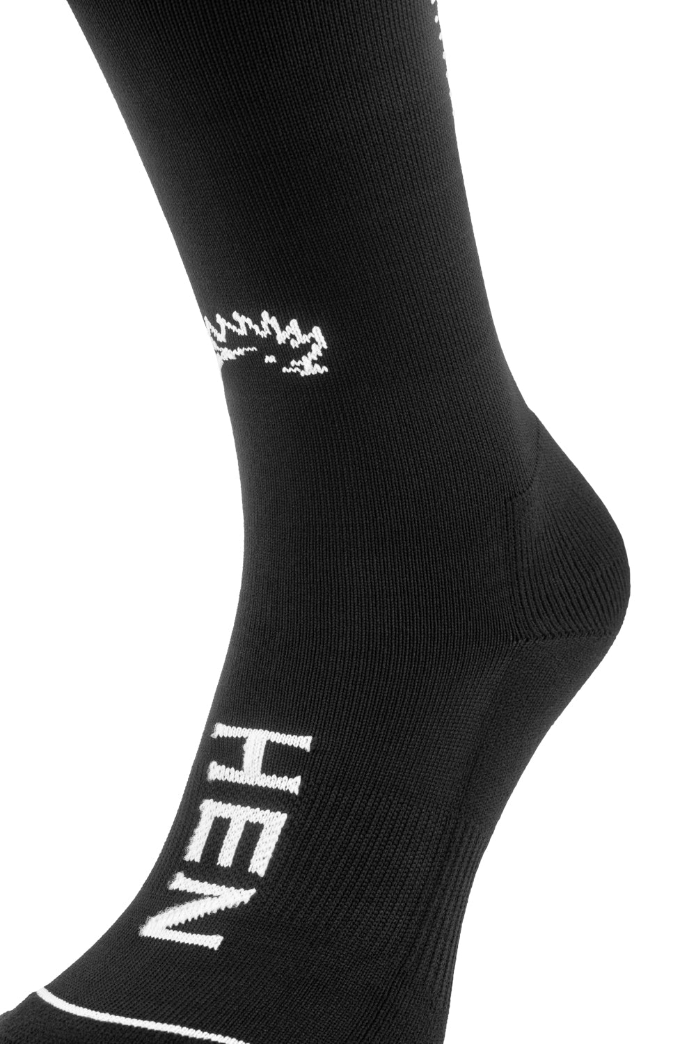 Compressiesokken fluo geel 2 paar sportsokken voor veilig hardlopen in het donker