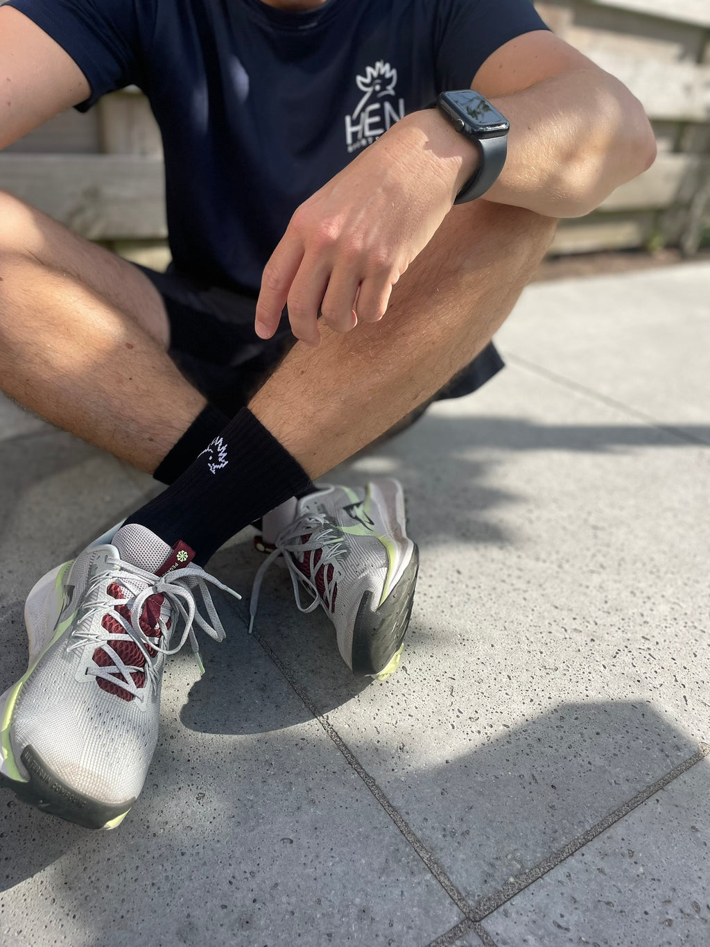 Sportsokken zwart set van 3 paar everyday voor comfortabel hardlopen