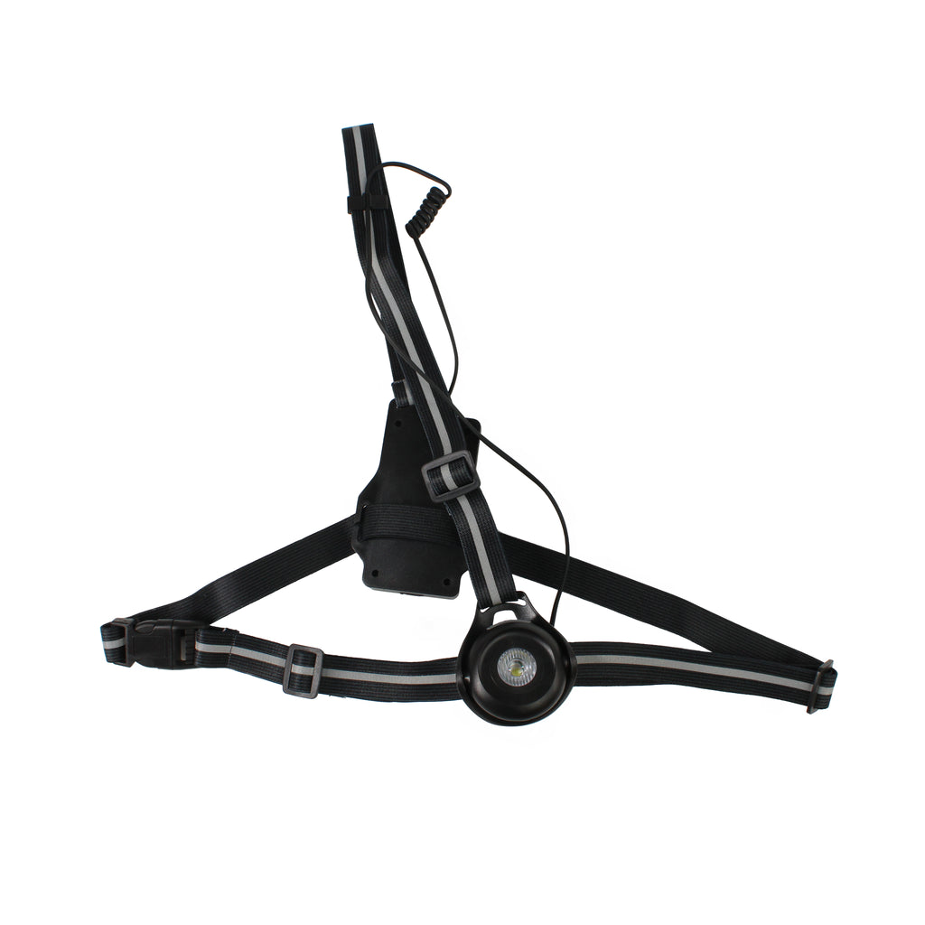 Detail USB oplaadpoort borstlamp met 500 lumen LED verlichting