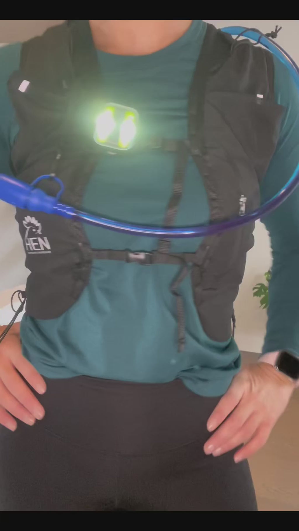 1 liter drinkreservoir met slang geschikt voor trailrugzak en hardloopvest